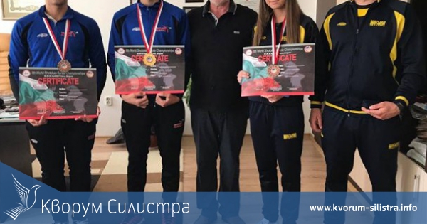 Кметът на Община Силистра се срещна с медалистите от КК " Шото- Витяз"