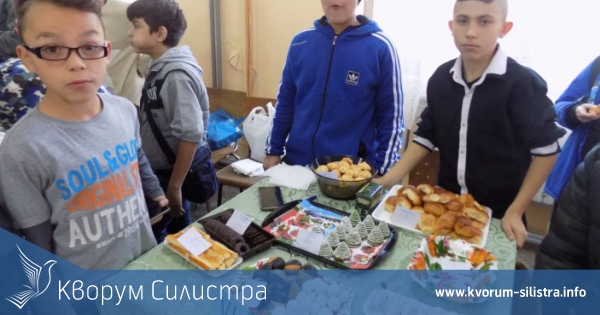 Благотворителен коледен базар в Спортното училище в Силистра