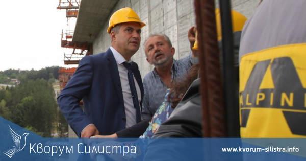 Областният управител на Силистра посети Западния обходен път на Габрово, водещ към бъдещия тунел под Шипка