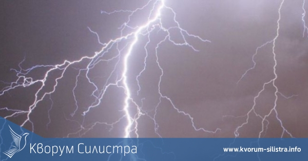 Мълния изпепели беседка в Тутракан