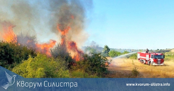 Над 20 пожара в Силистренско през почивните дни