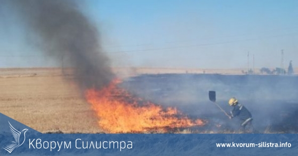 Огнеборците гасиха 15 пожара в област Силистра