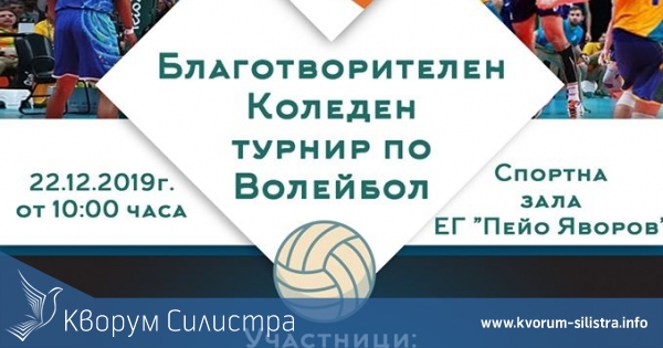 Благотворителен турнир по волейбол в Силистра ще събира средства за деца, учащи в ЕГ "Пейо Яворов"