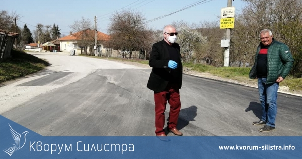 Продължава асфалтирането в община Силистра в селата Сребърна и Ветрен