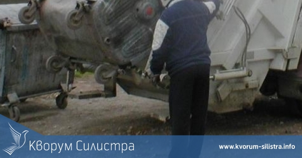 Контейнер премаза двата крака на работник на общинската фирма "Синева"