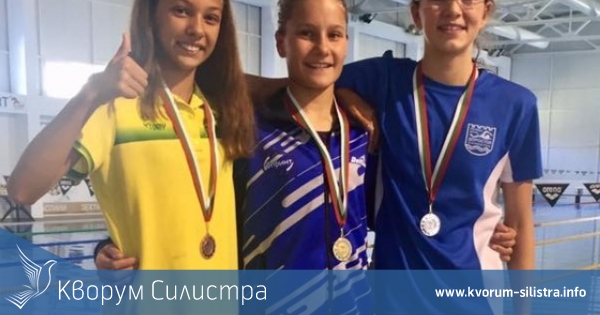 Магдалена Пепегова от "Доростол" с два златни и бронзов медал от Държавното първенство по плуване