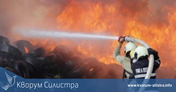 Пет пожара в сухи треви и складирани гуми горяха в Силистренско