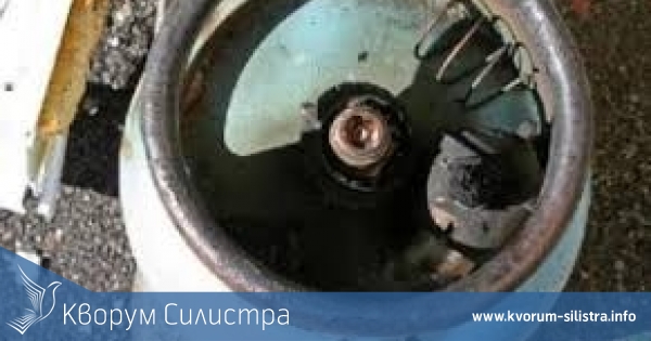 Горя газова бутилка в Дулово