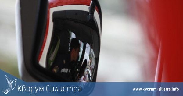 Горя кафе на централна улица в Силистра