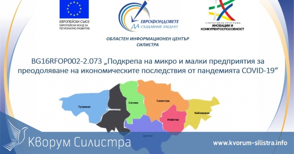 1 177 496 лева помощ ще получат 146 силистренски фирми за справяне с последствията от пандемията