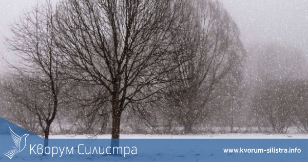 Жълт код за снеговалеж е в сила за утре в област Силистра
