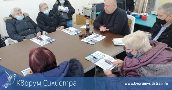 Водачът на листата на ГЕРБ- Силистра Тодор Тодоров се срещна с председателите на Клубовете на пенсионера и инвалида в града