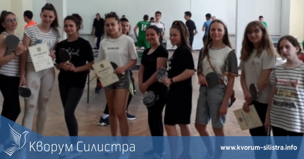 Ученически турнир по тенис на маса се проведе в Силистра