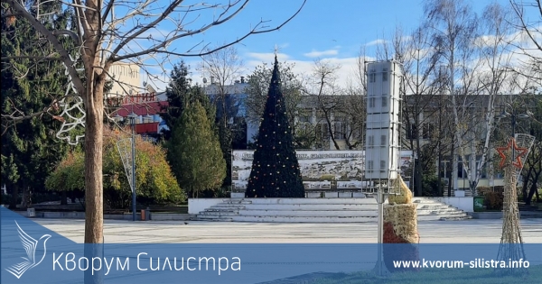 Грейва коледната елха в Силистра