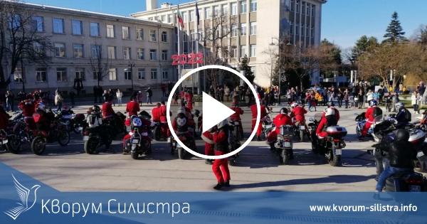 Силистренският клуб "Свободни мотористи" с коледен благотворителен мотопарад