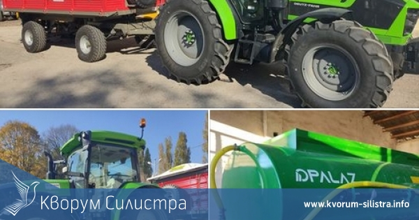 Нова земеделска техника в гимназията в Средище