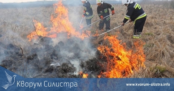 10 пожара горяха в сухи треви за един ден в Силистренско