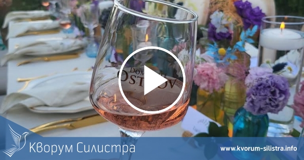 Румънски вина се рекламират на фона на Силистра