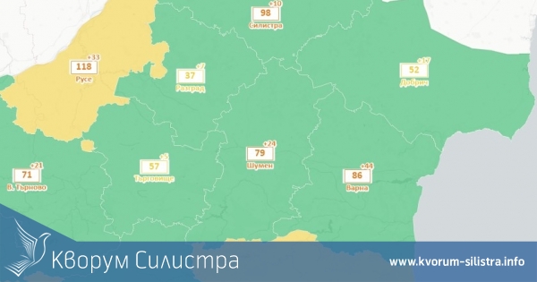 Силистра влезе в зелената зона за Covid-19