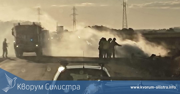 Кола катастрофира и се запали край Айдемир