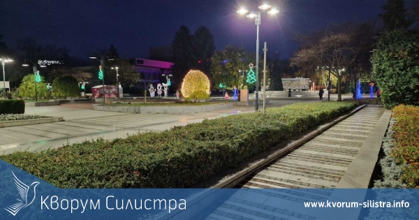 Коледната елха в Силистра ще грейне празнично тази вечер