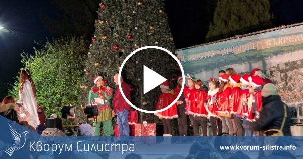 Коледната елха грейна в Силистра