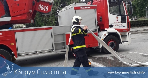 Пожар в комин гасиха силистренските пожарникари