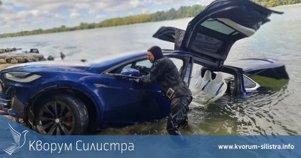 Tesla Model X потъна в Дунав, но след това се продаде за 22 000 евро