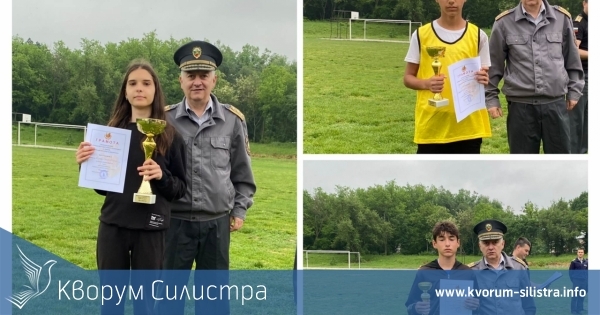 Отборът на СУ "Йордан Йовков" – Тутракан първи в областното състезание "Млад огнеборец"