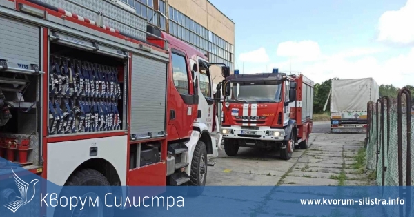 Пожарно занятие в силистренска фирма