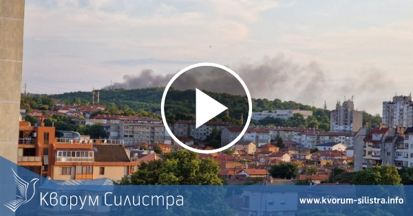 Черен дим над Силистра заради изгорели гуми