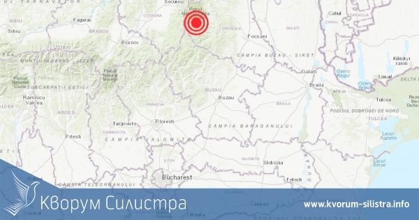 Слабо земетресение на 191 км от Силистра