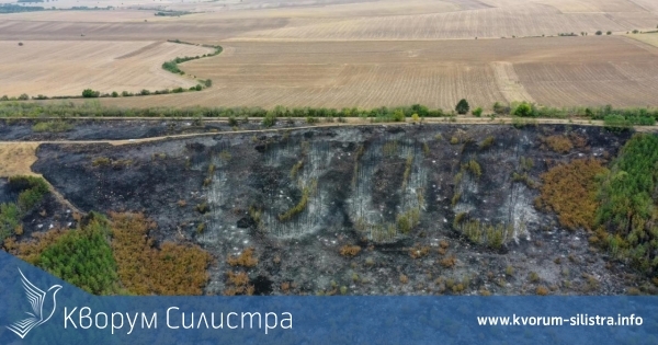 Възстановяват изгорял патриотичен горски надпис