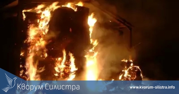 25 автомобилни гуми, 5 велосипеда и фуражомелка изгоряха в барака