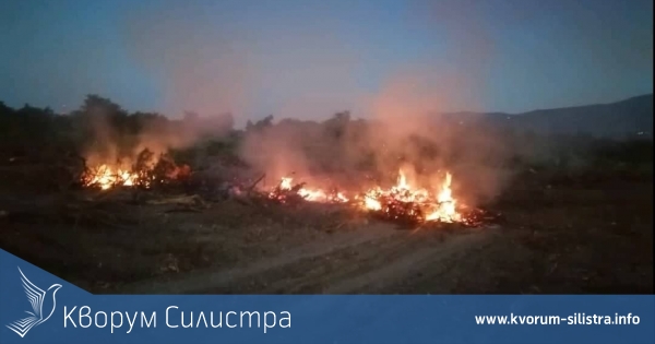 Изгоряха 1 тон фураж в Главиница