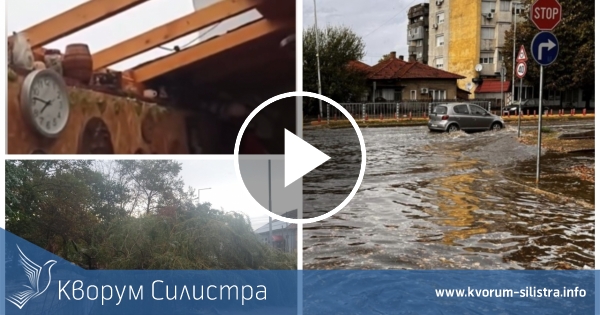 Силен вятър и дъжд нанесоха щети в Силистра и Алфатар