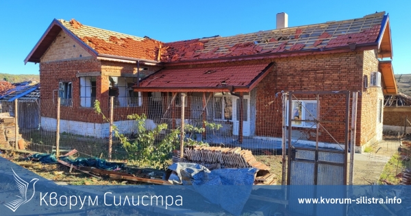 Еднократна помощ от 1512 лв. ще получат пострадалите от бурята в силистренско