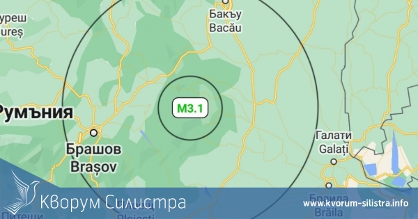 Земетресение с магнитуд 3,1 по Рихтер е регистрирано в Румъния