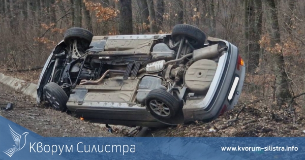 БМВ се преобърна в канавка, шофьорка е с фрактура