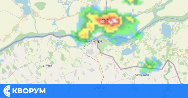 Внимание! Силна гръмотевична буря се приближава към област Силистра