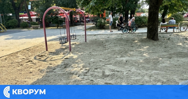 Подмяна и дезинфекция на пясъчните настилки в парк "Христо Ботев" в Тутракан