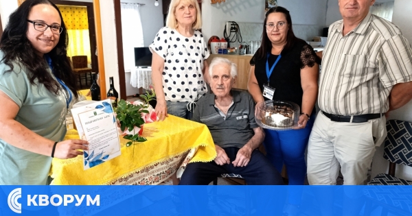 Община Главиница отпразнува 95-ти рожден ден на най-възрастния жител на с. Долно Ряхово