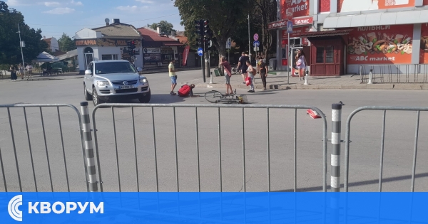 Инцидент на "Старата автогара": Джип с чужда регистрация удари велосипедист