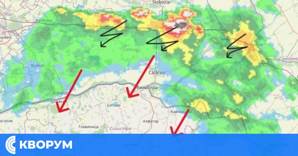 Гръмотевични бури приближават Силистра: Очакват се значителни валежи