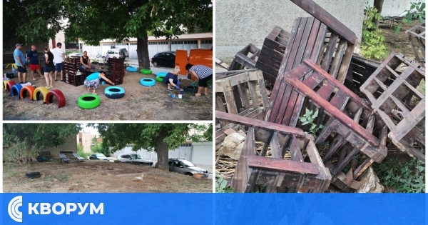 Вандали заляха с масло и изкъртиха пейки и маси в Силистра