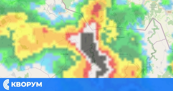 Гръмотевична буря и проливен дъжд над Алфатар и Кайнарджа