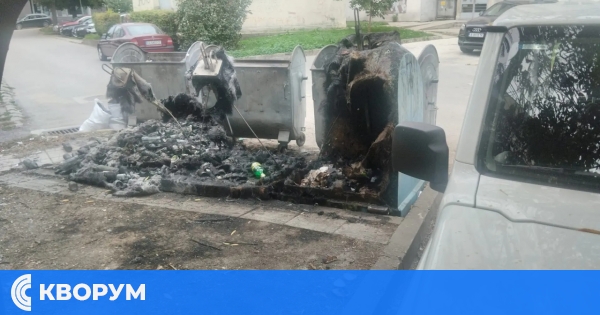 Изгоряха три контейнера за разделно събиране на отпадъци в Силистра