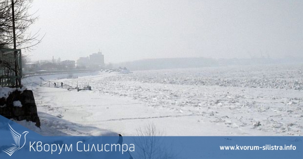 Девет конвоя са блокирани в заледения Дунав срещу Силистра