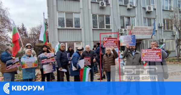 Бивш депутат от Силистра протестира във Варна срещу ветроенергийни проекти
