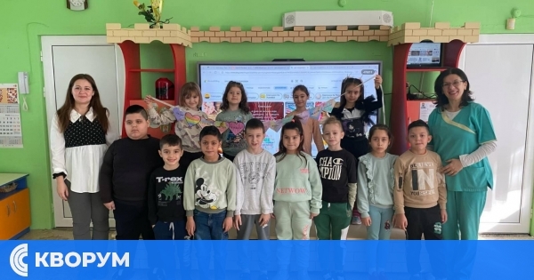 Деца от детски градини в Тутракан изработиха "гирлянд на благодарността" по повод Международния ден на думата "Благодаря"